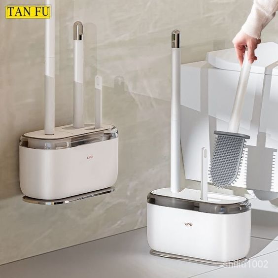 5 in 1 cleaning Toilet Brushes and Drying Holder — Bathroom & Laundry Storage, Arvani Home Essentials