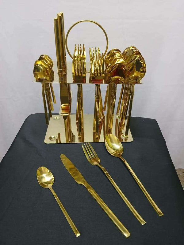 36 pcs cutlery set Gold — Dinnerware, Arvani Home Essentials