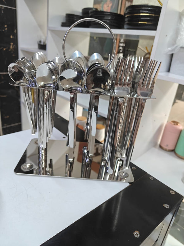 36 pcs cutlery set silver — Dinnerware, Arvani Home Essentials