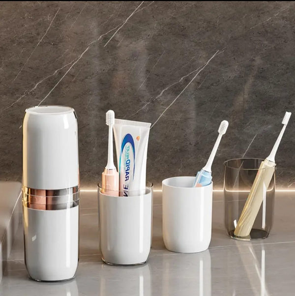 4 in 1 Cups Portable tooth brush holder — Furniture, Arvani Home Essentials