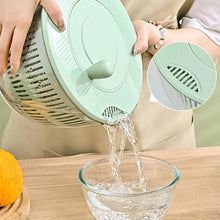Multi-functional 8pcs Salad Spinner with Vegetable Chopper shown from another angle (Pp)