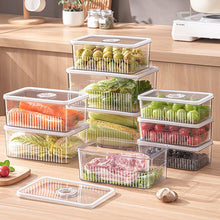 3 pcs Acrylic Transparent fridge organizer shown from another angle (Acrylic)
