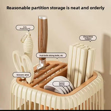 Multi-Functional Rotating Knife & Utensil Rack shown from another angle (Kitchen Storage & Organisation)