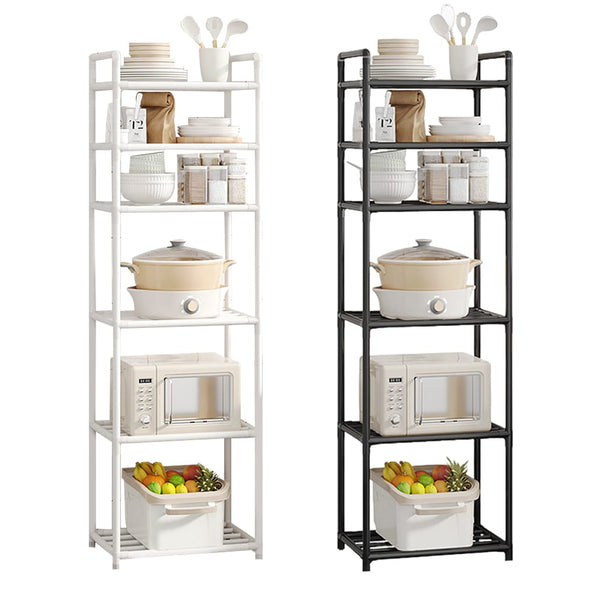 6-tier multifunctional iron and plastic storage rack