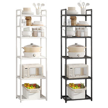 6-tier multifunctional iron and plastic storage rack