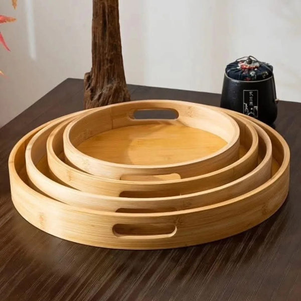 MULTIFUNCTIONAL BIG SIZED 4 IN 1 BAMBOO TRAYS — Bamboo, Arvani Home Essentials