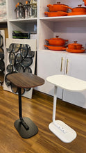 Movable side stool shown from another angle (Solid wood )