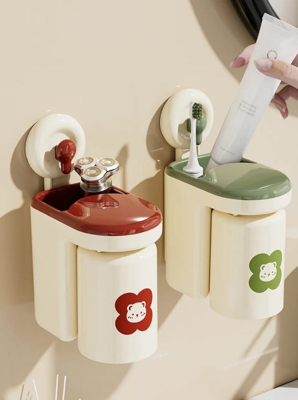 wall mounted toothbrush cup — Bathroom & Laundry Storage, Arvani Home Essentials
