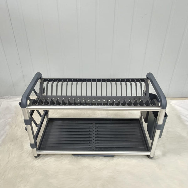 Premium Quality 2Tier Aluminum Dish Drainer — Aluminum, Arvani Home Essentials