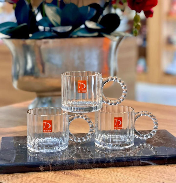 Vintage Transparent Mugs — Dinnerware, Arvani Home Essentials
