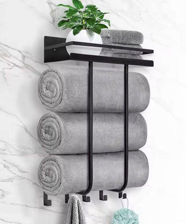 Multifunctional bathroom towel holder — Bathroom & Laundry Storage, Arvani Home Essentials