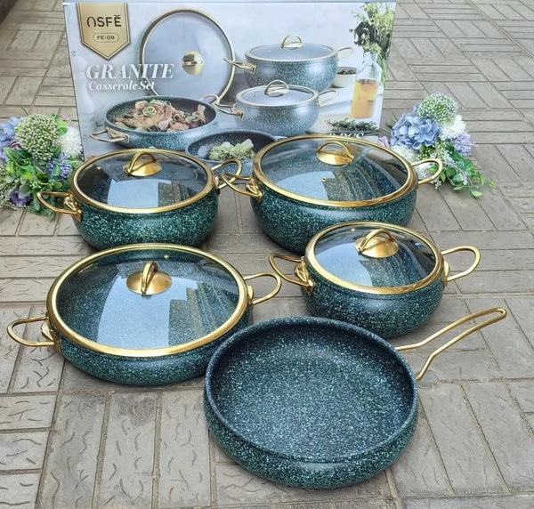 9PCS GRANITE COATING KITCHEN COOKWARE SET — Cookware, Arvani Home Essentials