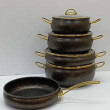 9PCS GRANITE COATING KITCHEN COOKWARE SET shown from another angle (Cookware)