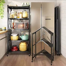 5 LAYER FOLDABLE KITCHEN RACK shown from another angle (Kitchen Storage & Organisation)