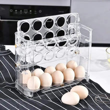 Autoflip Fridge Egg Storage Plastic Box shown from another angle (Plastic)
