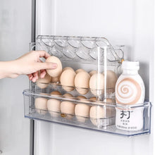 Autoflip Fridge Egg Storage Plastic Box shown from another angle (Plastic)
