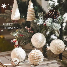 6pc Big size luxe white decor balls shown from another angle (Home Decor)