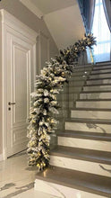 Snow Flocked Garland shown from another angle (fully snow flocked with light 💡 )