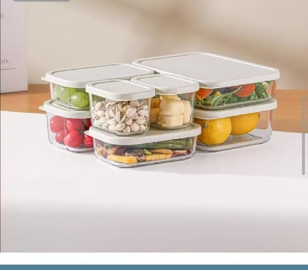 7 pcs Food grade glass lunch box — Glass, Arvani Home Essentials