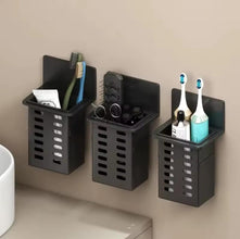 tooth brush holder shown from another angle (White, black)