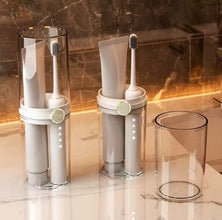 Acrylic Big Size Toothbrush Holder shown from another angle (Acrylic)