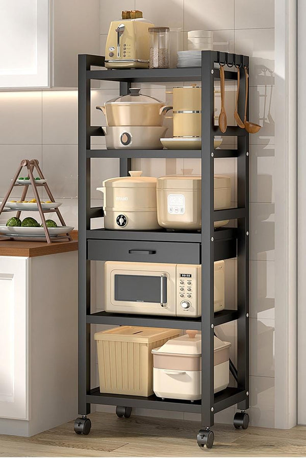 5-Tier Metallic Kitchen Rack — Kitchen Storage & Organisation, Arvani Home Essentials