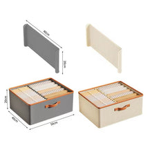 Partitioned Closet Organizers shown from another angle (Grey)