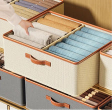 Partitioned Closet Organizers shown from another angle (Grey)