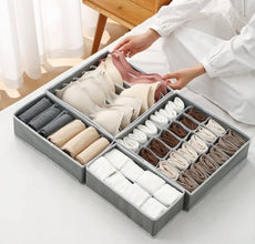 4-in-1 Under-Garment Organizer shown from another angle (Grey)