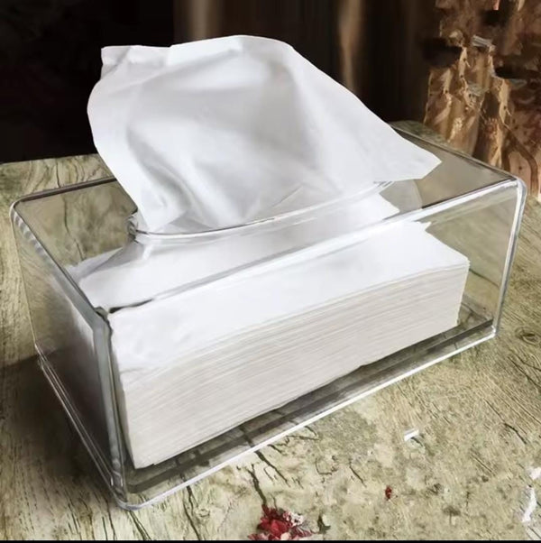 Acrylic Serviette Holder — Acrylic, Arvani Home Essentials