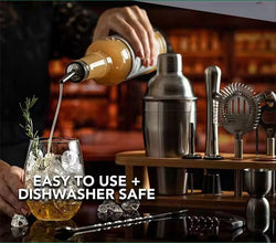 12pcs Cocktail Shaker Set shown from another angle (Kitchen Storage & Organisation)