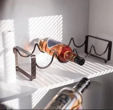 Metallic Carbon Wine Holder shown from another angle (Dinnerware)