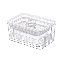 Acrylic Transparent Fridge Organizer – Set of 3 shown from another angle (Acrylic)