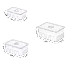 Acrylic Transparent Fridge Organizer – Set of 3 shown from another angle (Acrylic)
