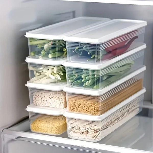 Refrigerator Herb Storage Box / Fresh Keeping Crisper Organizer with Lid — Kitchen Storage & Organisation, Arvani Home Essentials