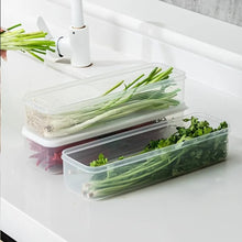 Refrigerator Herb Storage Box / Fresh Keeping Crisper Organizer with Lid shown from another angle (Kitchen Storage & Organisation)