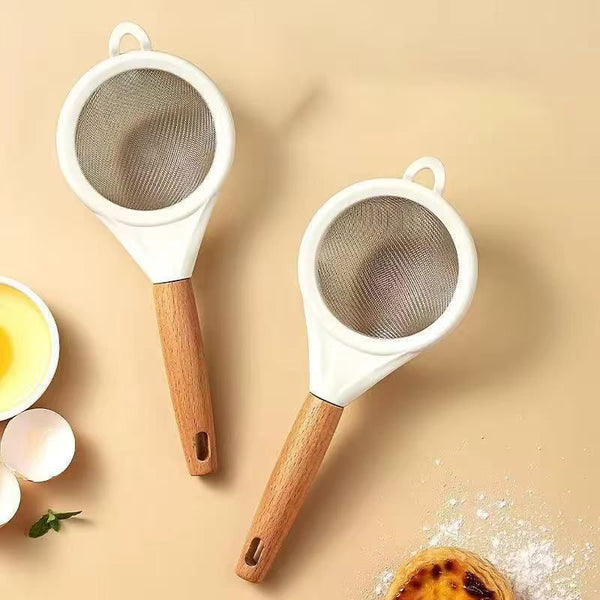 Stainless steel fine mesh kitchen sieve and strainer