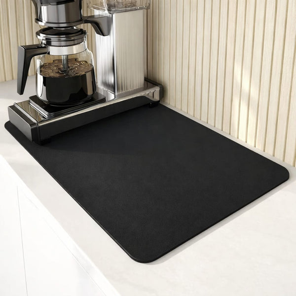 Super Absorbent Non-Slip Dish Drain Mat / Dish Drying Mat — Diatom Mud Rubber, Arvani Home Essentials