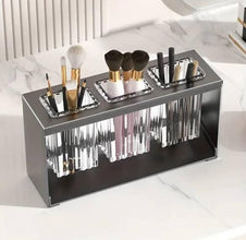 Multifunctional Countertop Organizer shown from another angle (Durable ABS with elegant metal accents for a modern, stylish look)