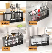 Multifunctional Countertop Organizer shown from another angle (Durable ABS with elegant metal accents for a modern, stylish look)