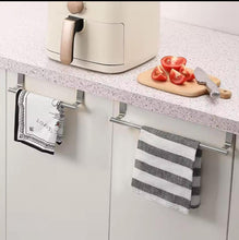 Stainless Steel Kitchen Cabinet Door Storage Rack shown from another angle (Stainless steel)