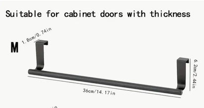 Stainless Steel Kitchen Cabinet Door Storage Rack shown from another angle (Stainless steel)