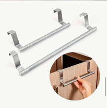 Stainless Steel Kitchen Cabinet Door Storage Rack shown from another angle (Stainless steel)