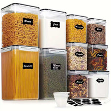 10pcs Food / Cereals Storage Containers shown from another angle (Kitchen Storage & Organisation)