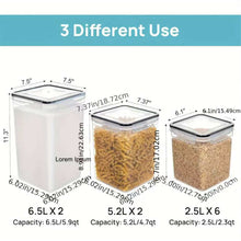 10pcs Food / Cereals Storage Containers shown from another angle (Kitchen Storage & Organisation)
