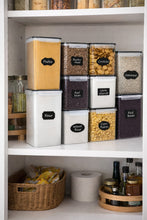10pcs Food / Cereals Storage Containers shown from another angle (Kitchen Storage & Organisation)