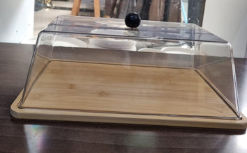 Rectangular cake/bread box shown from another angle (Kitchen Storage & Organisation)