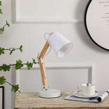 Adjustable Wooden Desk Lamp shown from another angle (Wooden)
