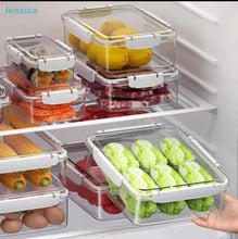 3 pieces acrylic fridge storage containers — Acrylic, Arvani Home Essentials