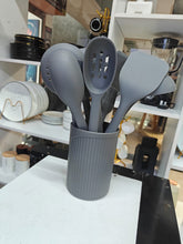 premium quality silicone spoon set shown from another angle (Silicone)